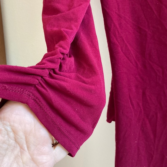 Laundry by Shelli Segal maroon crimson stretchy dress. Size 12. - Picture 10 of 12